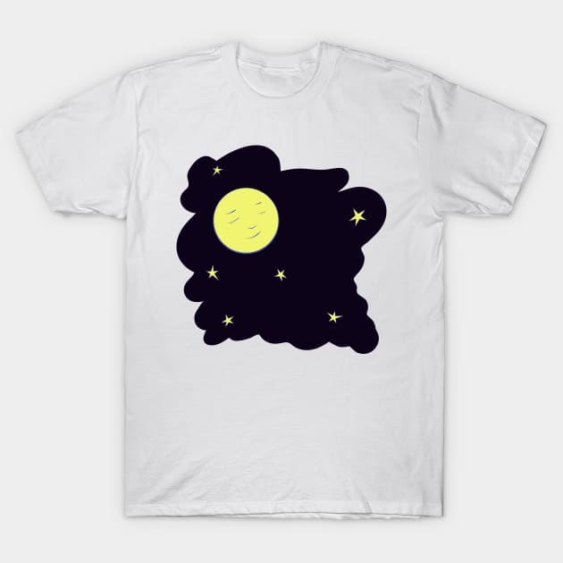 Moon and stars T-Shirt by smartsman